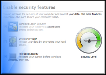 HP Security Setup Wizard